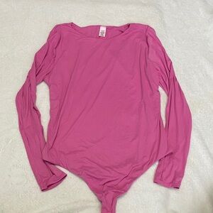 VS Pink Long Sleeve Women's Thong Bodysuit XLarge NWOT